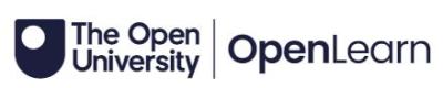 White background with black type: "The Open University" and "Open Learn"