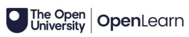 White background with black type: "The Open University" and "Open Learn"
