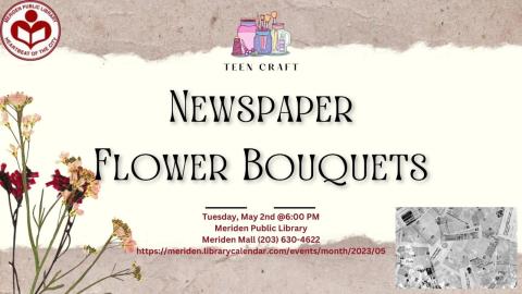 Newspaper Flower Craft