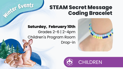 Steam coding bracelet on right information in center