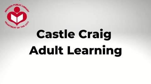 Castle Craig Adult Learning over a white grey background