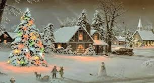 Snowy Christmas scene