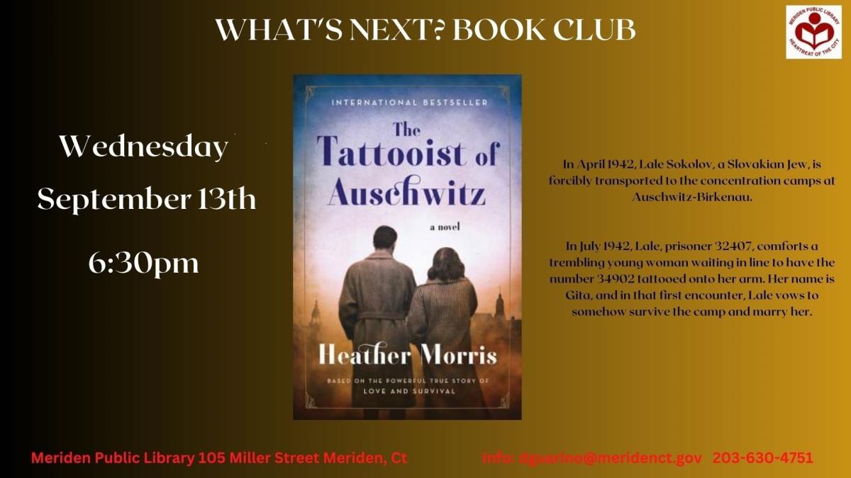 What's Next Book Club - The Tattooist of Auschwitz