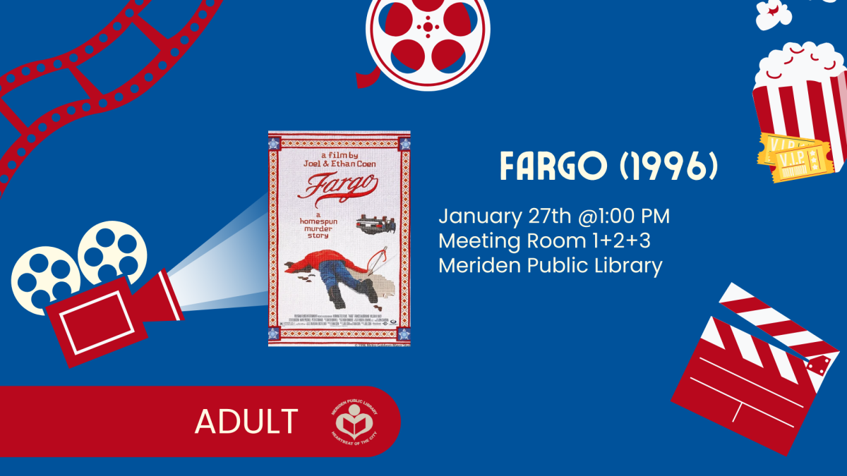 Fargo film poster to left of verbiage